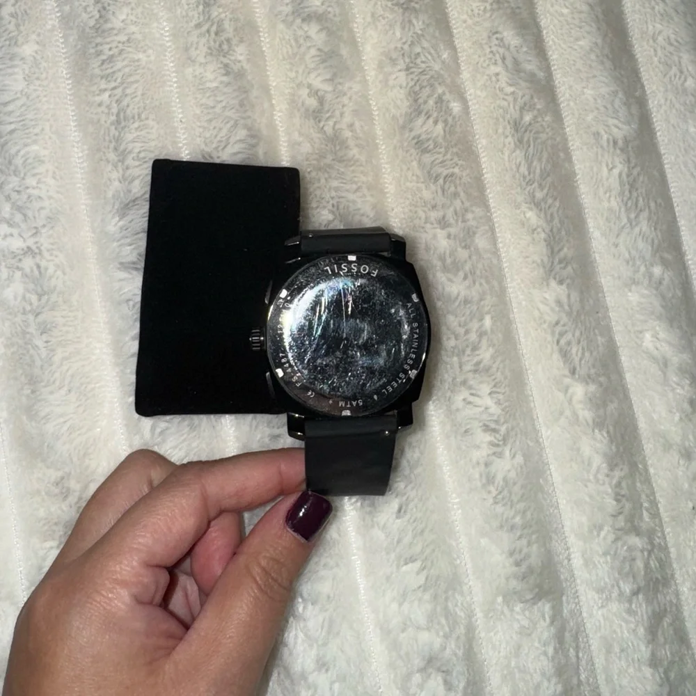 Fossil Black Chronograph Watch